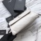 Replica YSL Saint Laurent  Niki Body Bag Crinkled Vintage Leather White
