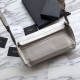 Replica YSL Saint Laurent  Niki Body Bag Crinkled Vintage Leather White