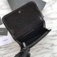 Fake YSL Saint Laurent  Niki Large Wallet Crinkled Leather Black Replica