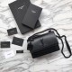 Replica YSL Saint Laurent Medium Sunset Bag Smooth Leather Black Hardware