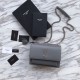 Replica YSL Saint Laurent Medium Sunset Bag Smooth Leather Gray
