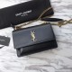 Replica YSL Saint Laurent Medium Sunset Bag Smooth Leather Black Gold Hardware