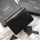 Replica YSL Saint Laurent Medium Sunset Bag Smooth Leather Black Silver Hardware