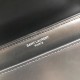 Replica YSL Saint Laurent Medium Sunset Bag Smooth Leather Black Silver Hardware