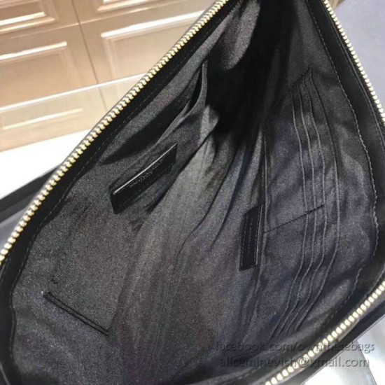 Replica Saint Laurent Clutch Bag Black with Gold Hardware