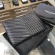 Fake Saint Laurent Clutch Bag Black with Silver Hardware Replica