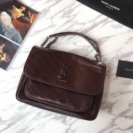 Replica YSL Saint Laurent Medium Niki Chain Bag Burgundy