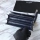 Replica YSL Saint Laurent Medium Sunset Bag In Crocodile Embossed Shiny Leather Dark Blue