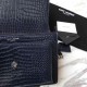 Replica YSL Saint Laurent Medium Sunset Bag In Crocodile Embossed Shiny Leather Dark Blue