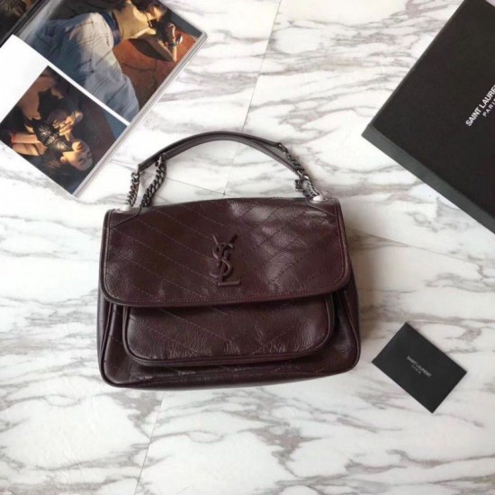 Replica YSL Saint Laurent Medium Niki Chain Bag Burgundy