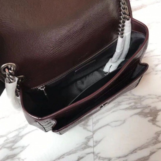 Replica YSL Saint Laurent Medium Niki Chain Bag Burgundy