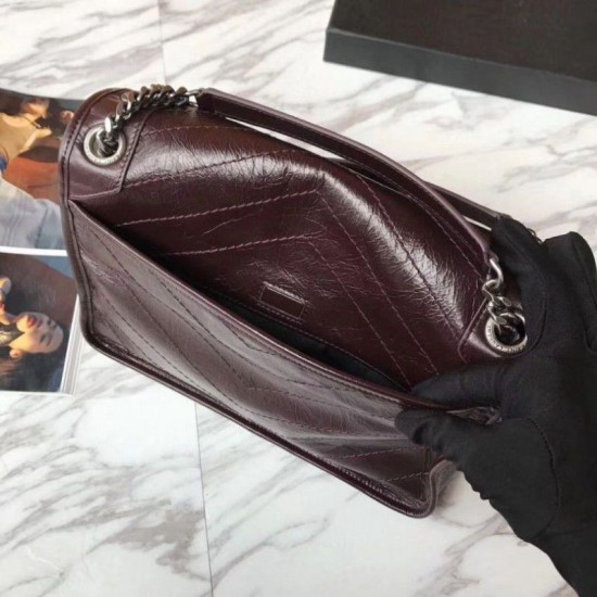 Replica YSL Saint Laurent Medium Niki Chain Bag Burgundy