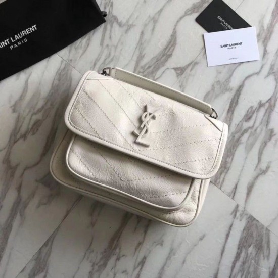 Replica YSL Saint Laurent Medium Niki Chain Bag White