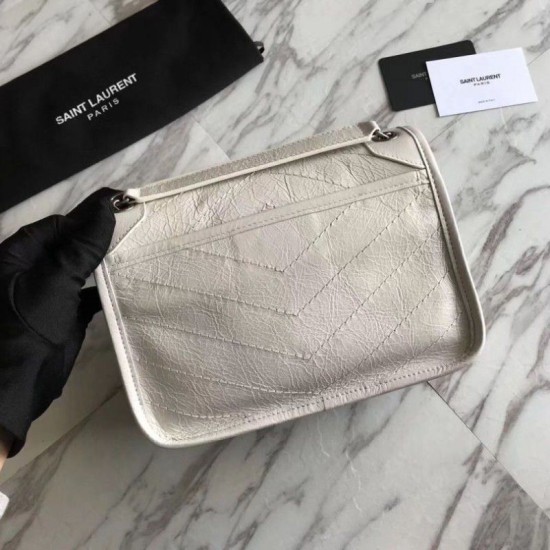 Replica YSL Saint Laurent Medium Niki Chain Bag White