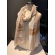 Replica Burberry Check Cashmere Silk Shawl 80 x 200 Brown