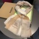 Replica Burberry Check Cashmere Silk Shawl 80 x 200 Brown