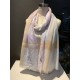 Replica Burberry Check Cashmere Silk Shawl 80 x 200 White