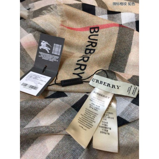 Replica Burberry Classic Check Cashmere Shawl Brown