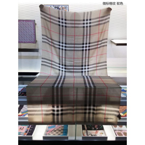 Replica Burberry Classic Check Cashmere Shawl Brown