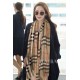 Replica Burberry Classic Check Cashmere Shawl Brown