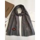 Fake Burberry TB Limited Edition Cashmere Shawl 80 x 200 Gray Replica
