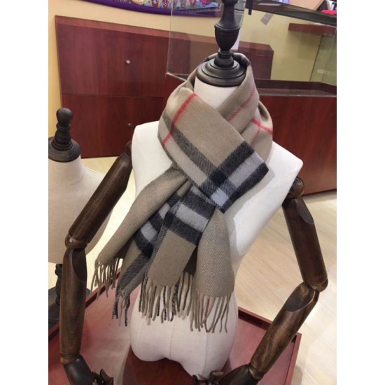Replica Burberry Classic Double-Faced Cashmere Scarf 30 x 168 Brown