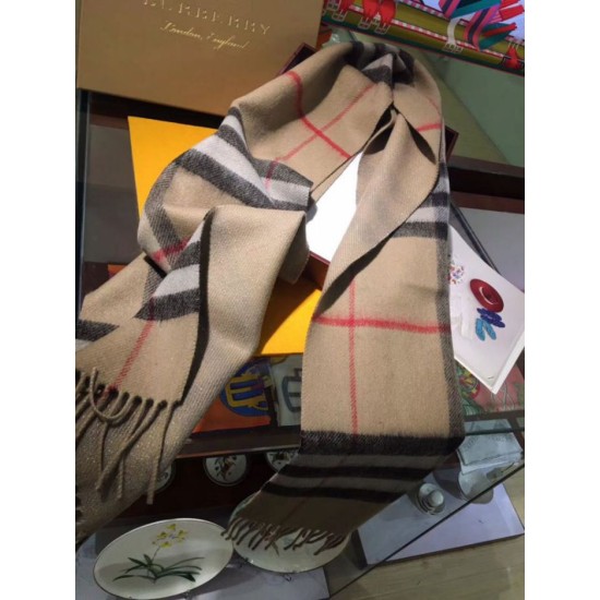 Replica Burberry Classic Double-Faced Cashmere Scarf 30 x 168 Brown