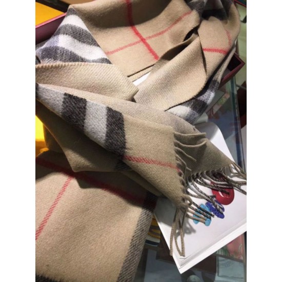 Replica Burberry Classic Double-Faced Cashmere Scarf 30 x 168 Brown