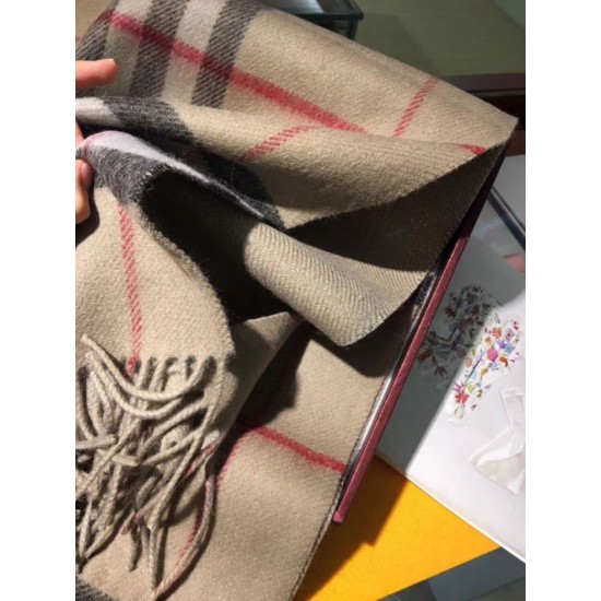 Replica Burberry Classic Double-Faced Cashmere Scarf 30 x 168 Brown