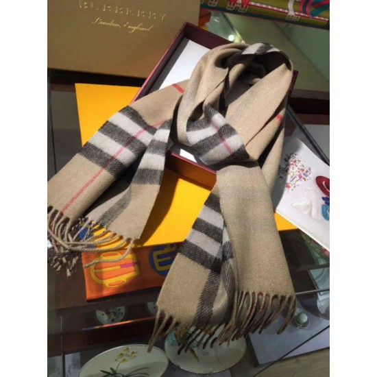 Replica Burberry Classic Double-Faced Cashmere Scarf 30 x 168 Brown