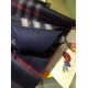 Replica Burberry Classic Double-Faced Cashmere Scarf 30 x 168 Dark Blue