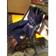 Replica Burberry Classic Double-Faced Cashmere Scarf 30 x 168 Dark Blue