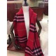 Fake Burberry Classic Double-Faced Cashmere Scarf 30 x 168 Red Replica