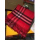 Fake Burberry Classic Double-Faced Cashmere Scarf 30 x 168 Red Replica