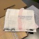Fake Burberry Classic Check Cashmere Shawl 75 x 205 White Replica