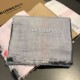 Replica Burberry Classic Check Cashmere Shawl 75 x 205 Gray