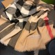 Fake Burberry Classic Check Cashmere Shawl 75 x 205 Apricot Replica