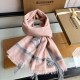 Replica Burberry Cashmere Solid Color Thin Schawl 80 x 200 Pink