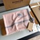 Replica Burberry Cashmere Solid Color Thin Schawl 80 x 200 Pink