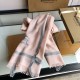 Replica Burberry Cashmere Solid Color Thin Schawl 80 x 200 Pink