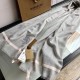 Replica Burberry Cashmere Solid Color Thin Schawl 80 x 200 Gray