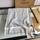 Replica Burberry Cashmere Solid Color Thin Schawl 80 x 200 Gray