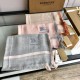 Replica Burberry Cashmere Solid Color Thin Schawl 80 x 200 Orange