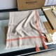Replica Burberry Cashmere Solid Color Thin Schawl 80 x 200 Orange