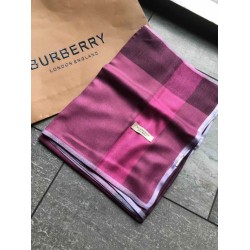 Replica Burberry classic thin section encryption texture velvet scarf Purple