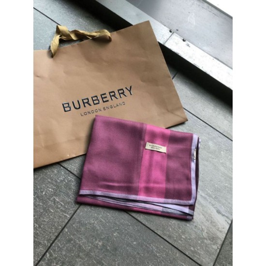 Replica Burberry classic thin section encryption texture velvet scarf Purple
