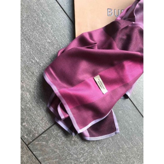 Replica Burberry classic thin section encryption texture velvet scarf Purple