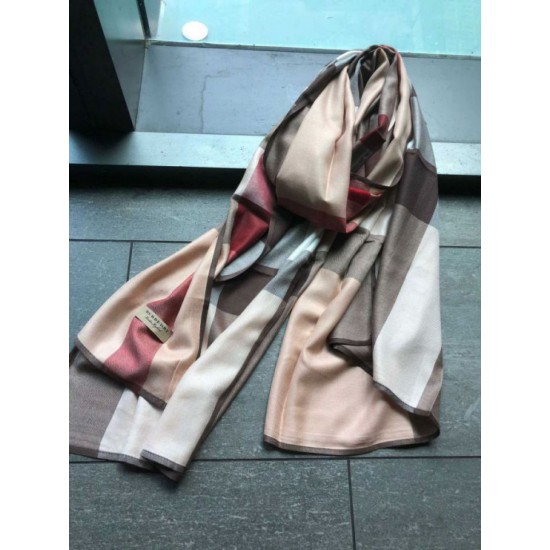 Replica Burberry classic thin section encryption texture velvet scarf Brown