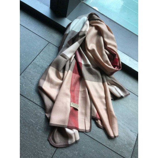 Replica Burberry classic thin section encryption texture velvet scarf Brown