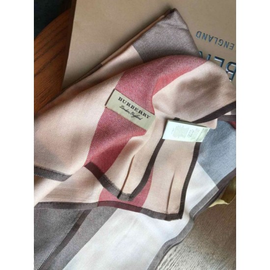 Replica Burberry classic thin section encryption texture velvet scarf Brown